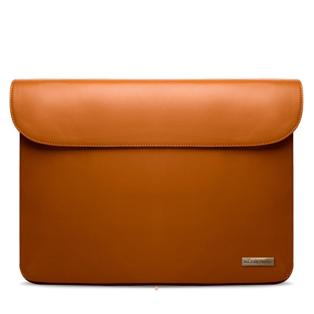 DailyObjects Envelope Sleeve for MacBook Air 13 Inch | Solid Tan Durable faux leather for Laptops with Soft Poly-Cotton Lining Inside | Flip Top Closure with Magnetic Button (B074SHZ9NP) Amazon Price History, Amazon Price Tracker