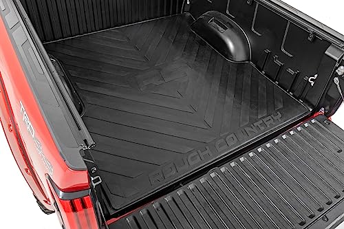 Rough Country Truck Bed Mat for Toyota Tundra (2022-2026) Fits 57 Bed Tear-Resistant Heavy-Duty Rubber Non-Slip Protection