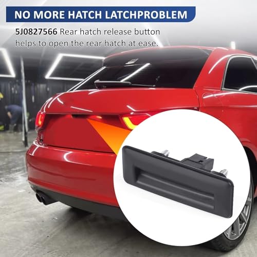 Poignée coffre bloqué Golf V Variant bouton hayon arrière cassé solution 5J0827566E