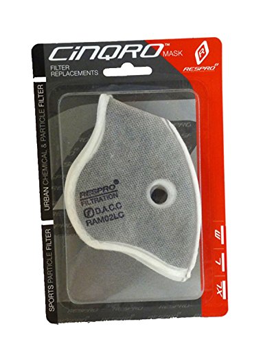 Respro. Filtro Cinqro Urban Carbon Activo. talla L. 2 unidades