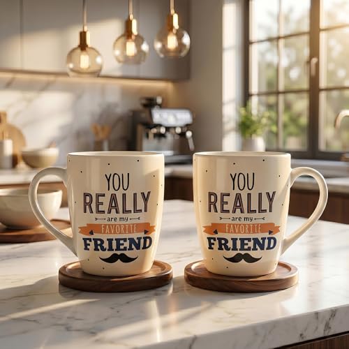 Image of UPC Premium Bone China Coffee Mug Set of 2 | Elegant Ceramic Tea & Coffee Cups for Home, Office & Cafe | Lightweight, Durable, Microwave & Dishwasher Safe Mug Set | Luxury Drinkware Collection