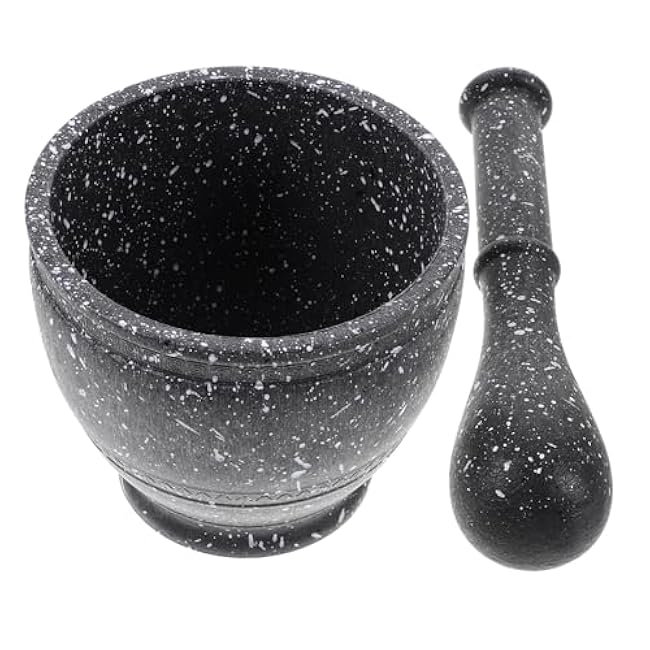 Garlic Pestle Manual Masher Creative Granite Pattern Seasoning Tool for Kitchen Use for Crushing Garlic Spices and Nuts and Stylish Design