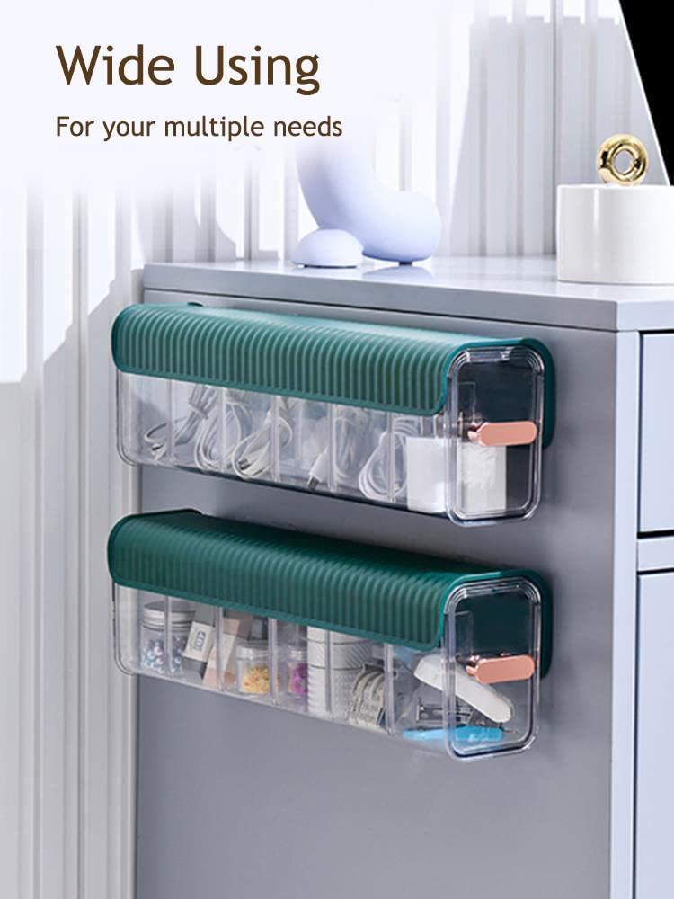 Socks Underwear Wall Mount Drawer Organizer, Switchable 6 Cell Drawer