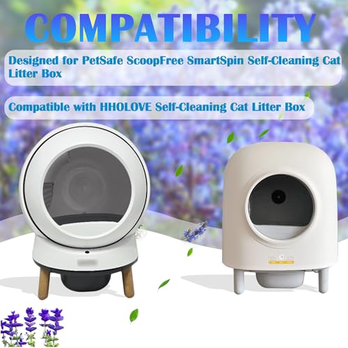 Image of NewKe 6Pcs Deodorizer for PetSafe ScoopFree SmartSpin Automatic Litter Box | Odor Control Compatible with HHOLOVE Self-Cleaning Cat Litter Box, Air Freshener, Pet Gift