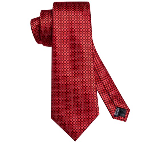 Image of Hi-Tie Mens 70inches Tie Set Extra Long Necktie for Men Cufflinks Handkerchief Big Tall Men Business Wedding
