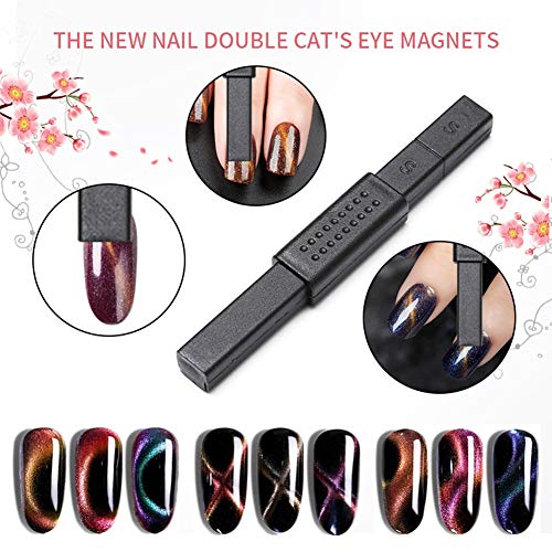 Shogpon 15 Stück Hochwertiger Magnet Stick Magnetstift-Set für Perfekten Katzenaugen Effekt, DIY Nagelkunstwerkzeuge… – Bild 8