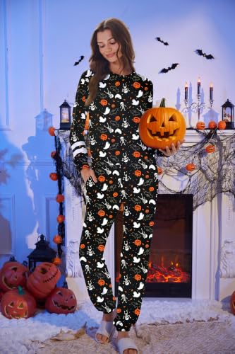 Image of Ekouaer Sweatsuits Womens Loungewear Set Tracksuit Long Sleeve Pajamas Set
