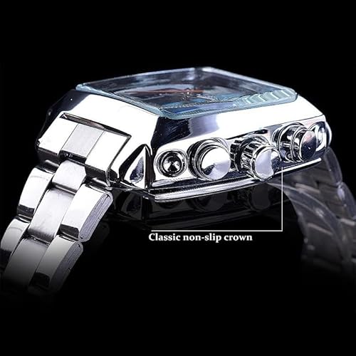 Mastop WM-121 Men Fashion Mechanical Wrist Watch Stainless-Steel Strap Strap Unique Design Automatic-Self-Wind thumb #6