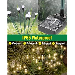 luckystyle 4 Pack Solar Garden Lights,2 Lighting Modes Waterproof Firefly Lights with Artificial Green Leaves & Branches,32 LED Big Bulb Solar Lights Outdoor Swaying Light for Yard Patio Pathway Decor luckystyle 4 Pack Solar Garden Lights2 Lighting Modes Waterproof Firefly Lights with Artificial Green Leaves Branches32 LED Big Bulb Solar Lights Outdoor Swaying Light for Yard Patio Pathway Decor
