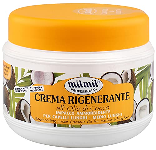 milmil Haarmaske mit Kokos-Öl (Crema Rigenerante) - 500ml