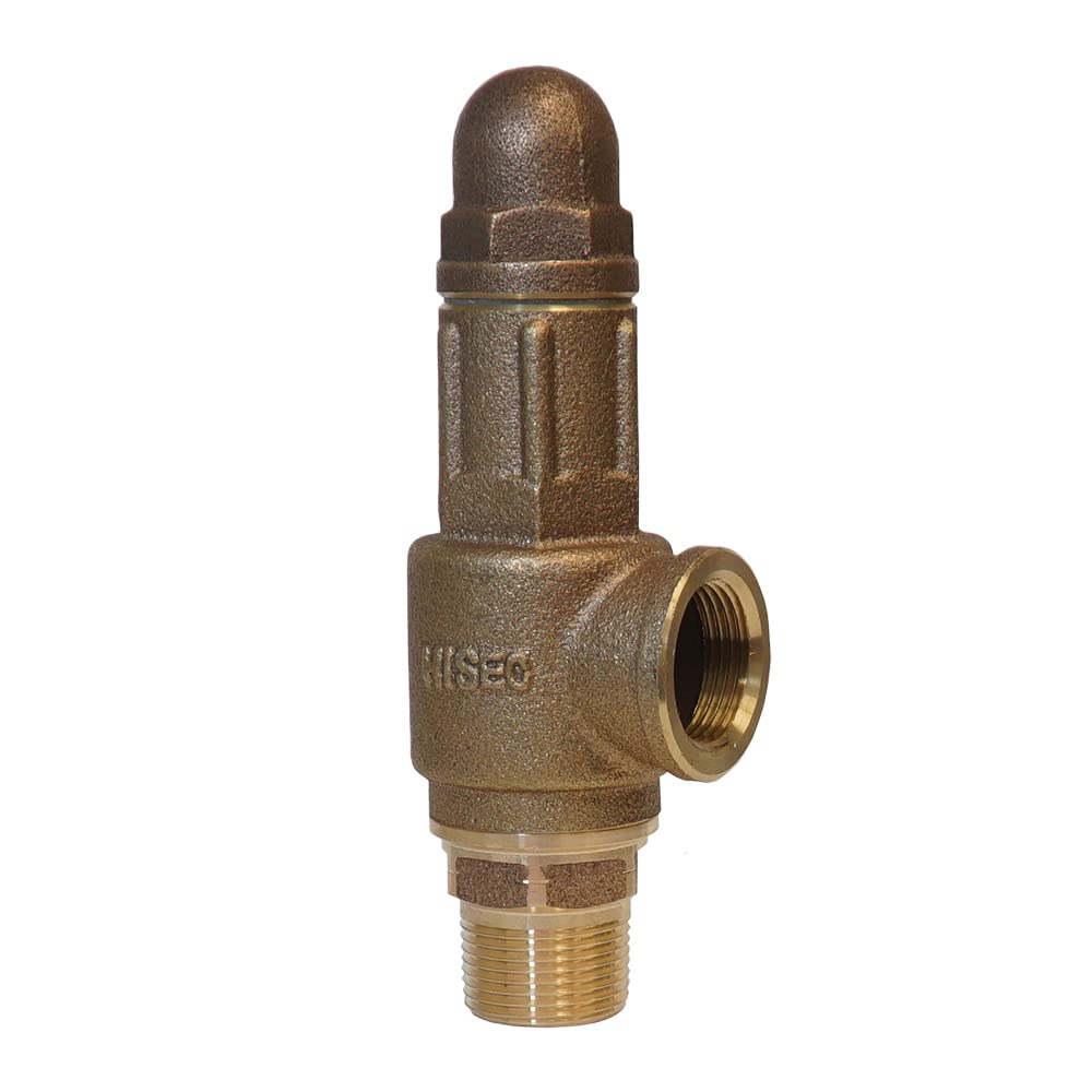 Merrill Heavy PRVHDNL100 - Válvula de alivio de presión de latón resistente sin plomo, 75 PSI, grado de contratista, 1 pulgada
