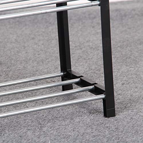 Organizador Minimalista de Zapatos, Tubo de Acero Inoxidable para el hogar, fácil de Instalar, extraíble, superalmacenamiento, Estante para Zapatos