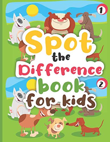 Spot the Difference Book for Kids: Find the Difference Picture Puzzle Book with Over 80 Coloring Pages with Match Shadows, Find patterns & More (