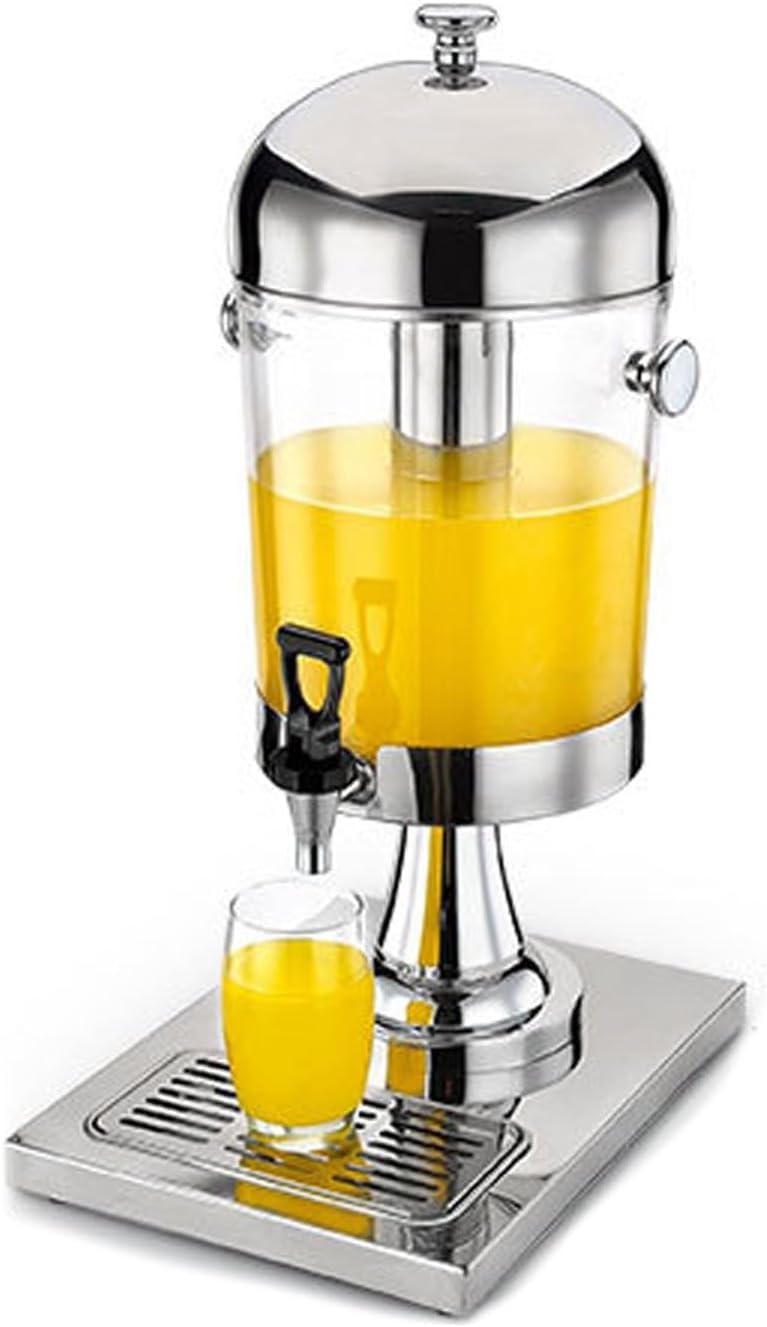 asdchZen Beverage Dispenser Stainless Steel Drink Dispensers Coffee Urns, 8L/2.2 Gallon Water Dispenser With Spigot For Hot Cold Drinks Beer,Gold