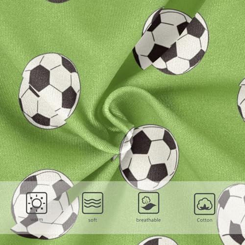 Wusikd Cartoon Black White Girls' Underwear Cotton Soccer Ball Girls Briefs Soft Toddler Underwear 2T3