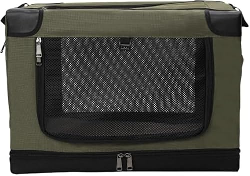 AZIEBAY 車のトランクの犬用ケージ、安全シート、折りたたみ式、車のペット用工芸品、屋内休憩に便利、予期せぬ訪問者を歓迎、屋外、実用的、多機能、ポータブル、耐久性、お手入れ簡単