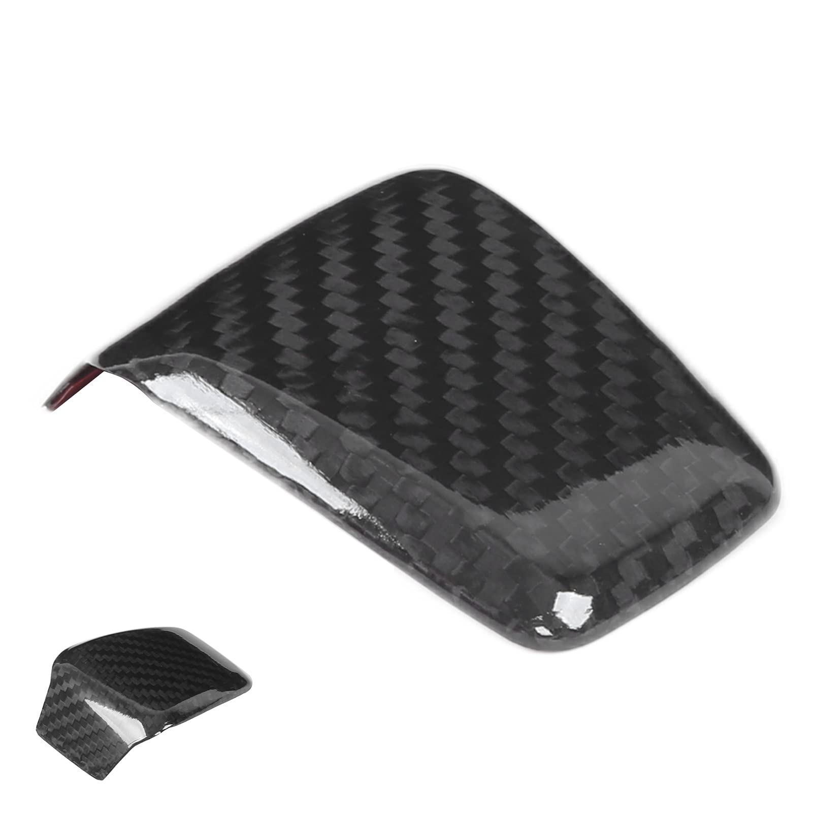 KUIDAMOS Copri Base Volante in Fibra di Carbonio Eccellente Ricambio per/Stelvio 20‑21 per Accessori Interni Auto