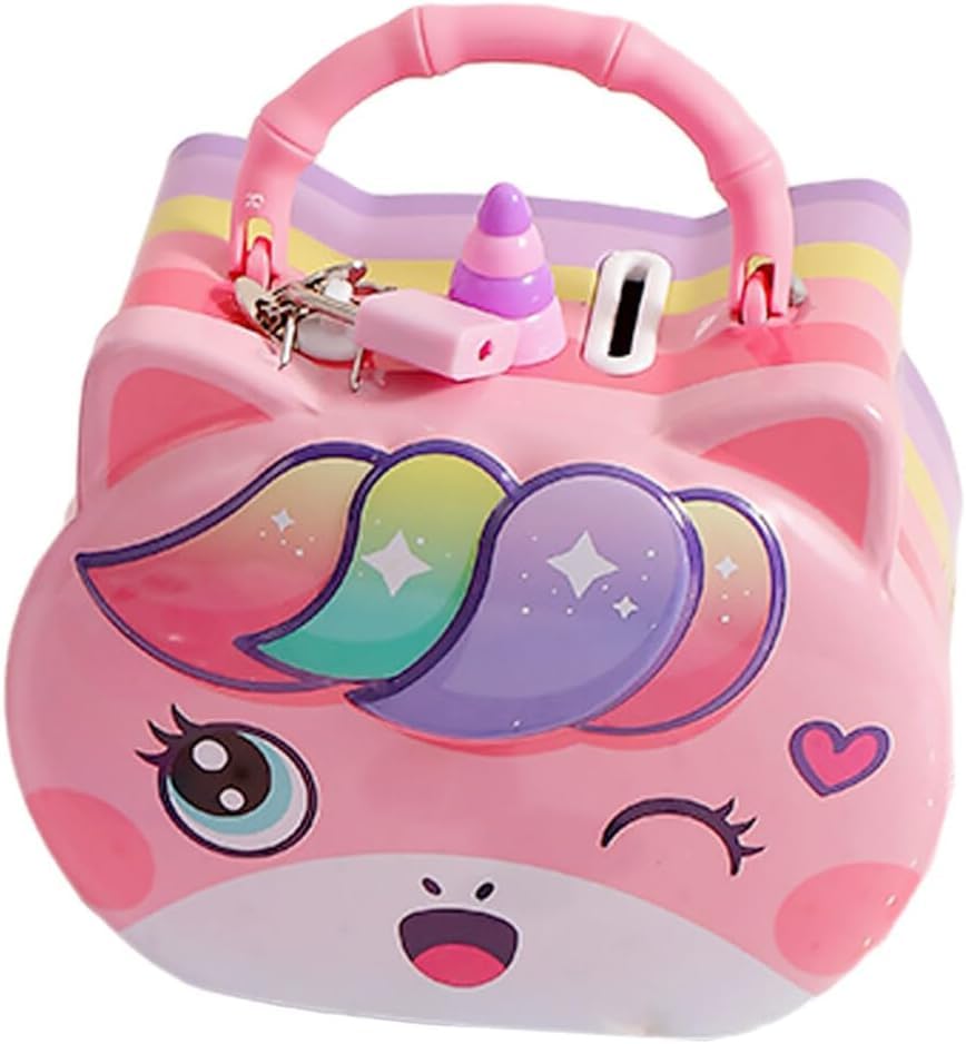 VEZOON Unicorn Piggy Bank with Security Lock & Keys for Kids, Money Saving Coin Box for Boys & Girls Best Return Gifts for Kids (B0DDJDH98K) Amazon Price History, Amazon Price Tracker