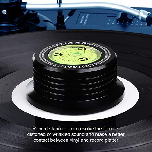 Record Weight LP Disc Stabilizer Turntable Vinyl Clamp HiFi for Vibration Balanced Black