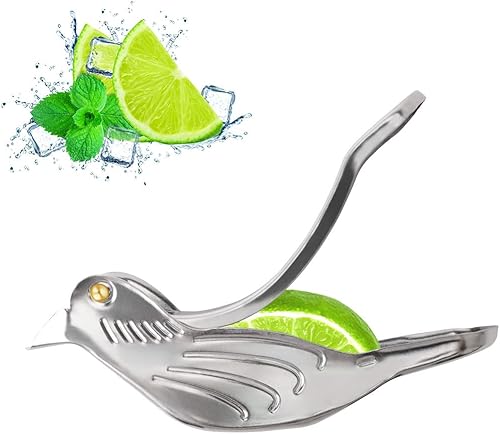 Exprimidor manual de limón, exprimidor manual de rodajas de limón, exprimidor de frutas portátil, exprimidor de mano con forma de pájaro para