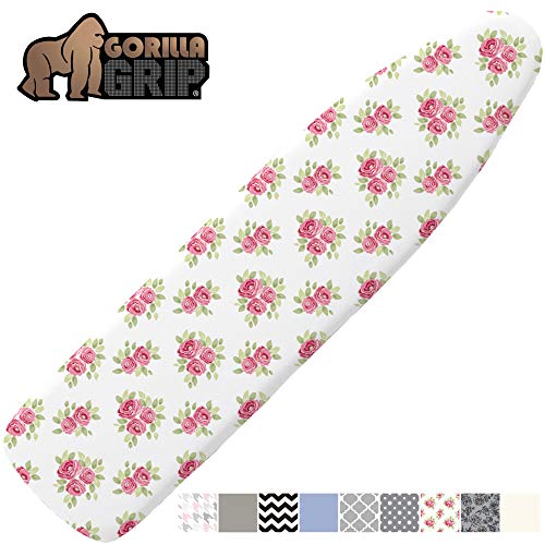 Gorilla Grip Reflective Silicone Ironing Board Cover, 15x54, Fits Large and Standard Boards