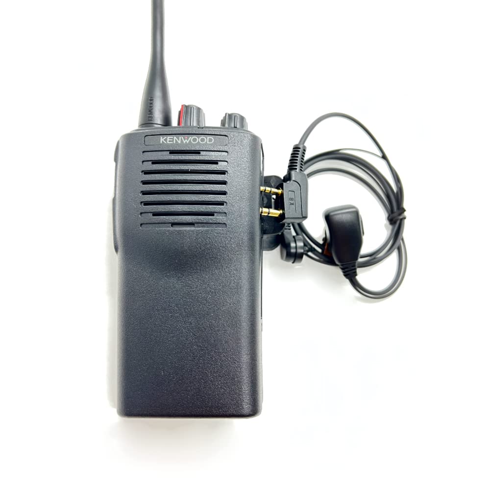 10-Pack Covert Headset Earpieces With PTT - 2-Pin Acoustic Tube For Baofeng Kenwood Radios