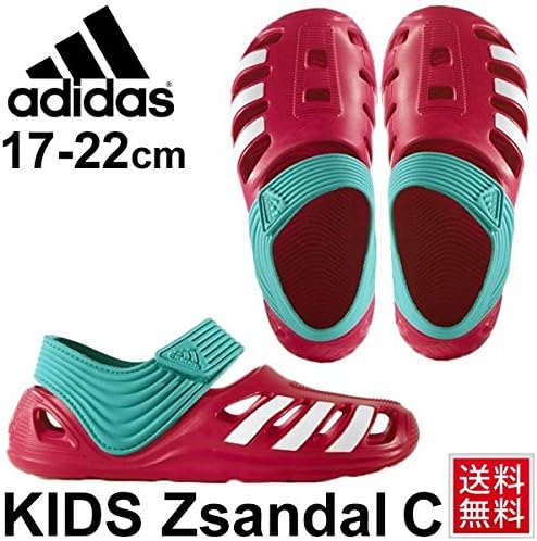 Amazon アディダス キッズサンダル 子供靴 軽量 ジュニア サンダル クロッグ Zsandalc 22 0cm S Bピンク Sグリーン サンダル