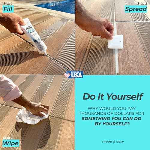 image for PentaUSA Outdoor Grout - Premixed Patio Grout in a Tube, Ready to Use 