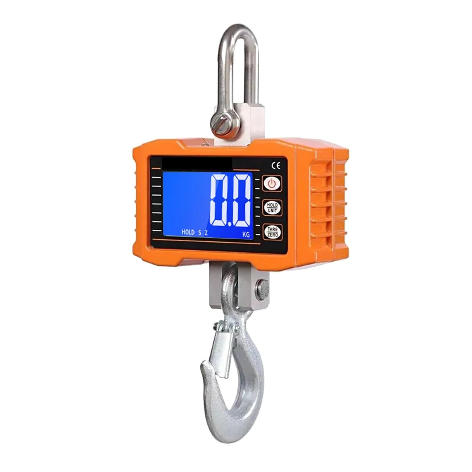 Digital Crane Scale, Digital Hanging Scale 1000kg/ 2204lbs Heavy Duty Crane Scale Backlight Hook Scales(Oranje)