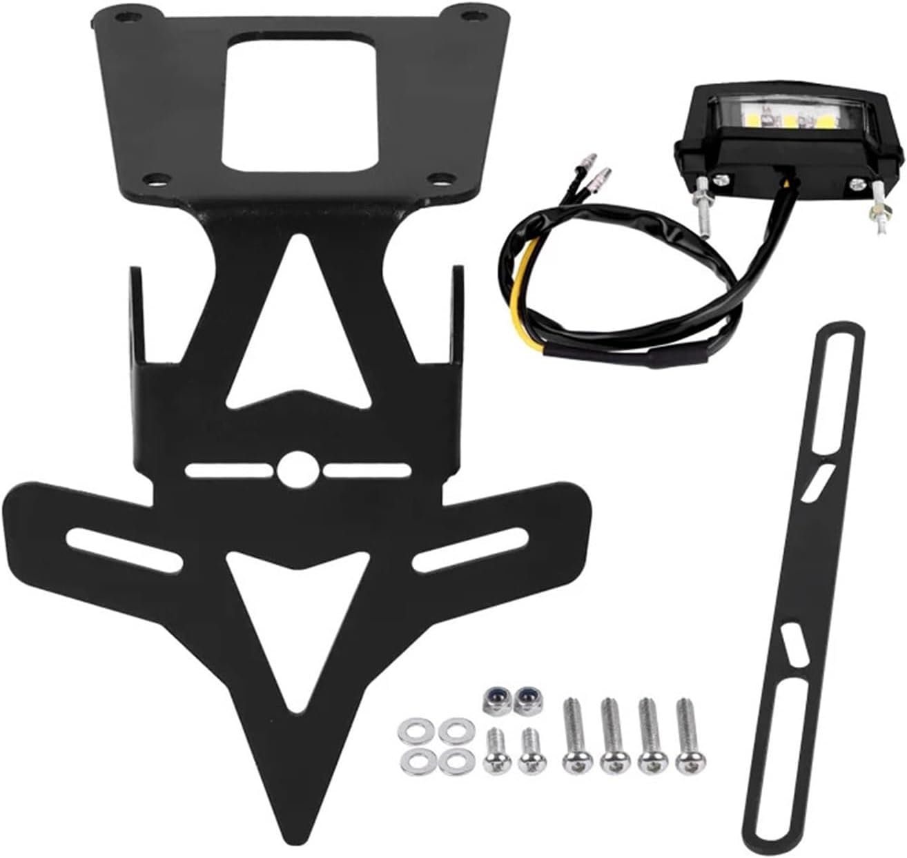 Compatible with KTM 390 Adventure ADV 2020-2025 Motorcycle License Plate Holder Fender Eliminator Tail Tidy Bracket with LED Accessories