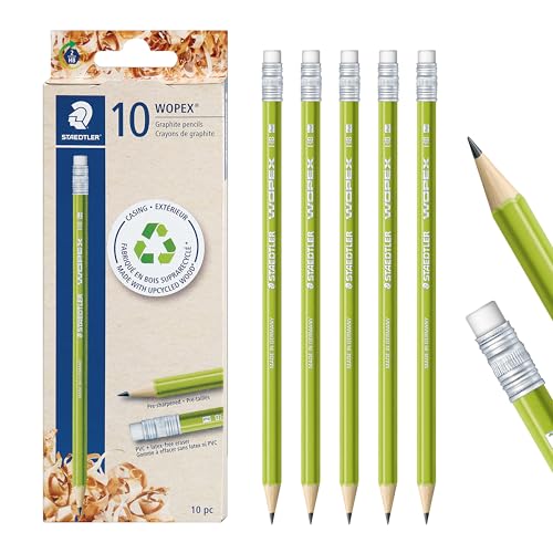 STAEDTLER WOPEX Pre-Sharpened #2 Pencils (Pack of 10)