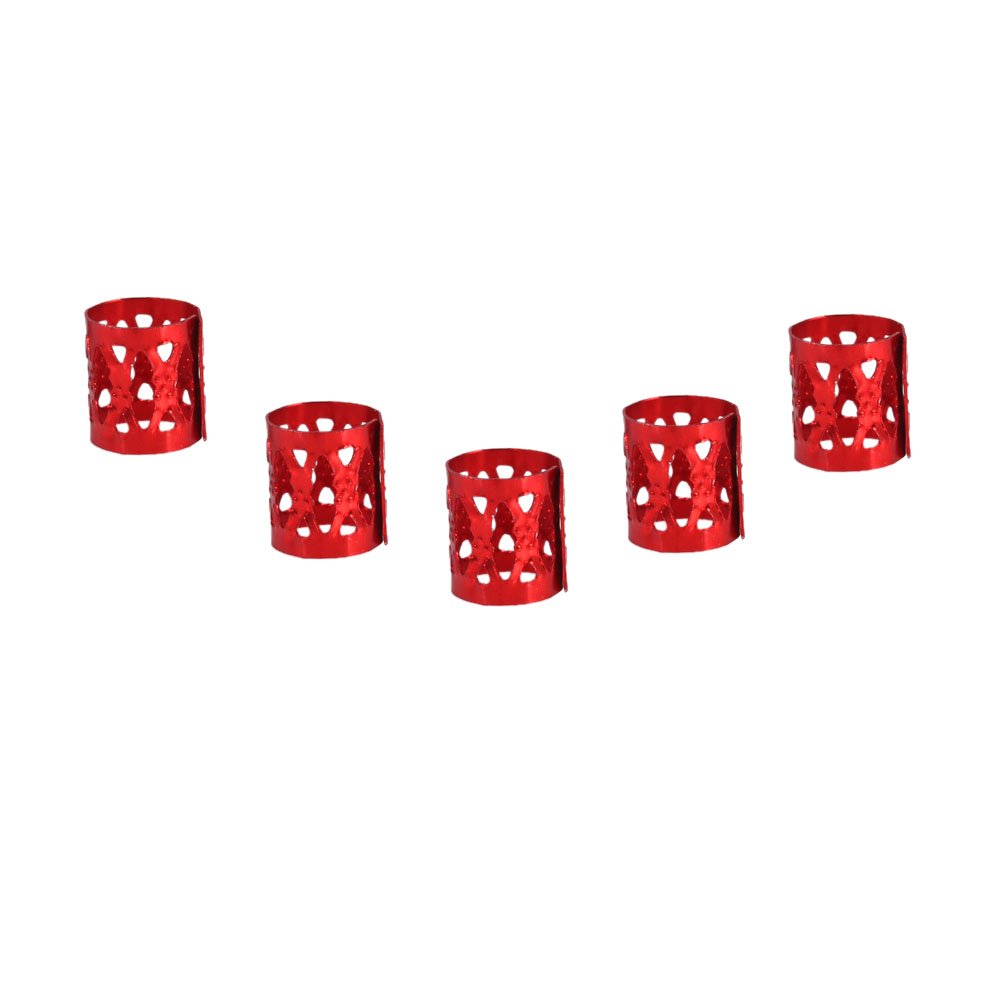 ZJchao 100PCS/Bag Adjustable Dreadlocks Hair Braid Beads Rings, Rings Cuff Styling Decoration Tools - Image 3