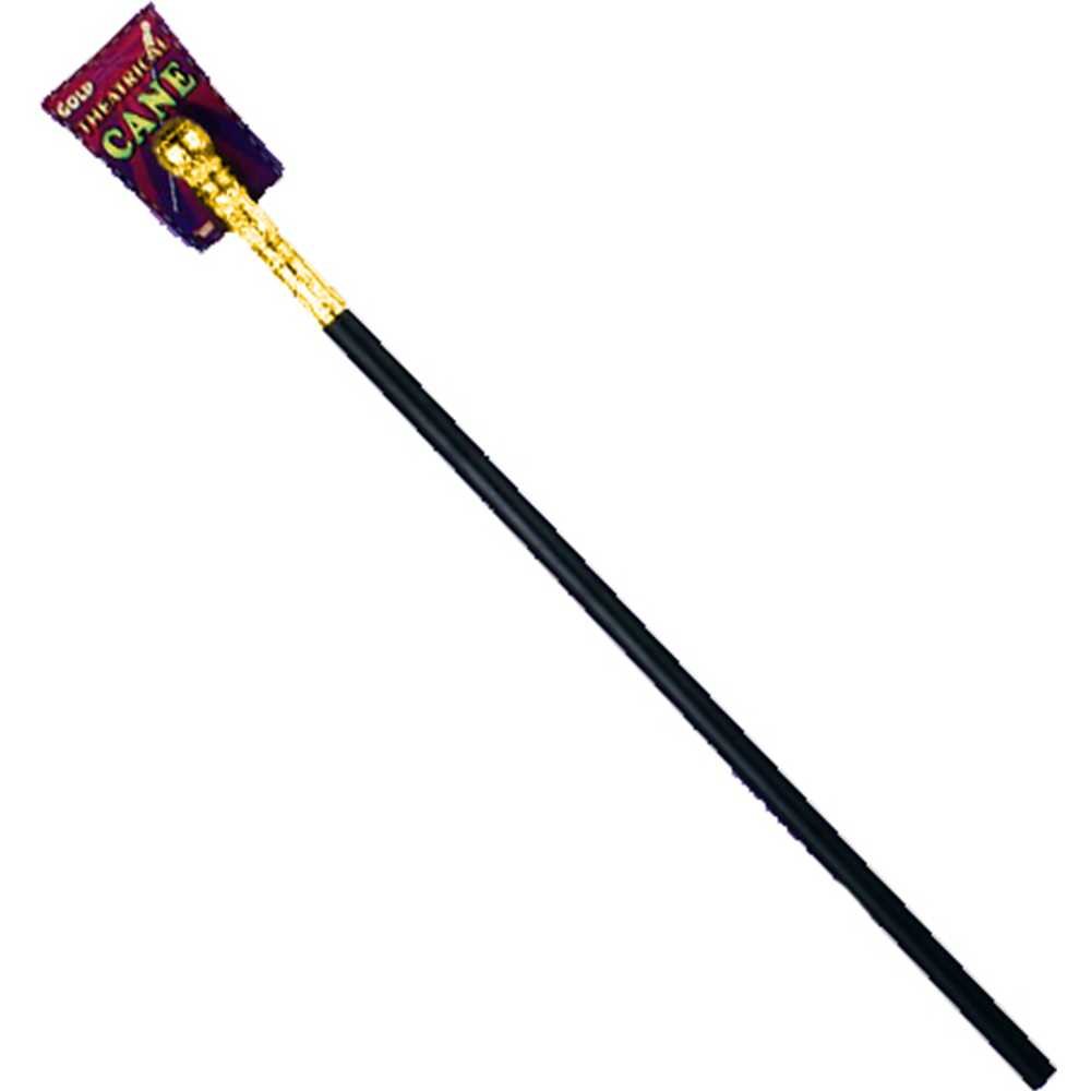 Forum Novelties Walking Cane with Gold Handle