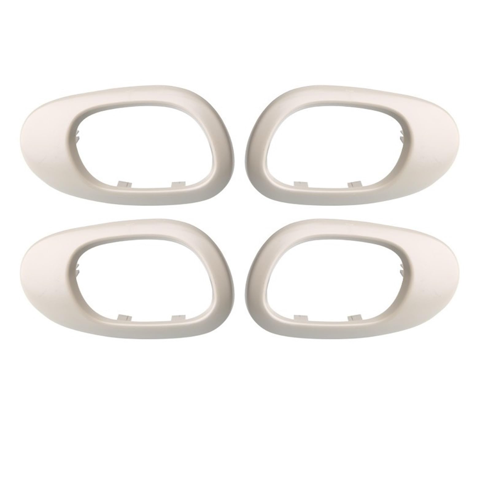 Kebjsbgtd 4Pc Beige 4Pc For Pe&Ugeot 206 207 Door Inner Handle For Ci&Troen C2 Front Rear Electroplated Cars Doors Handles