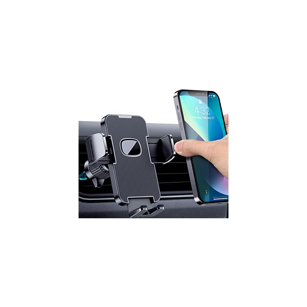CINDRO-Car-Vent-Phone-Mount-for-Car-Military-Grade-Hook-Clip-Phone-Stand-for-Car-Thick-Cases-Friendly-Air-Vent-Clip-Cell-Phone-Holder-for-Smartphone-iPhone-Automobile-Cradles-Universal