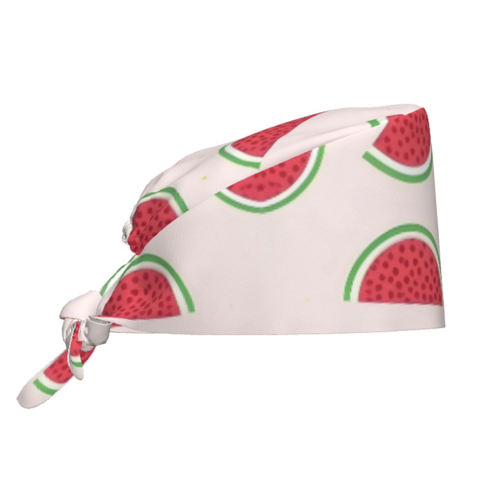 YYHHAOFA Breathable Work Hat Pink Watermelon Printed for Chef, Nursing, Spa, Facial Care, Fitness