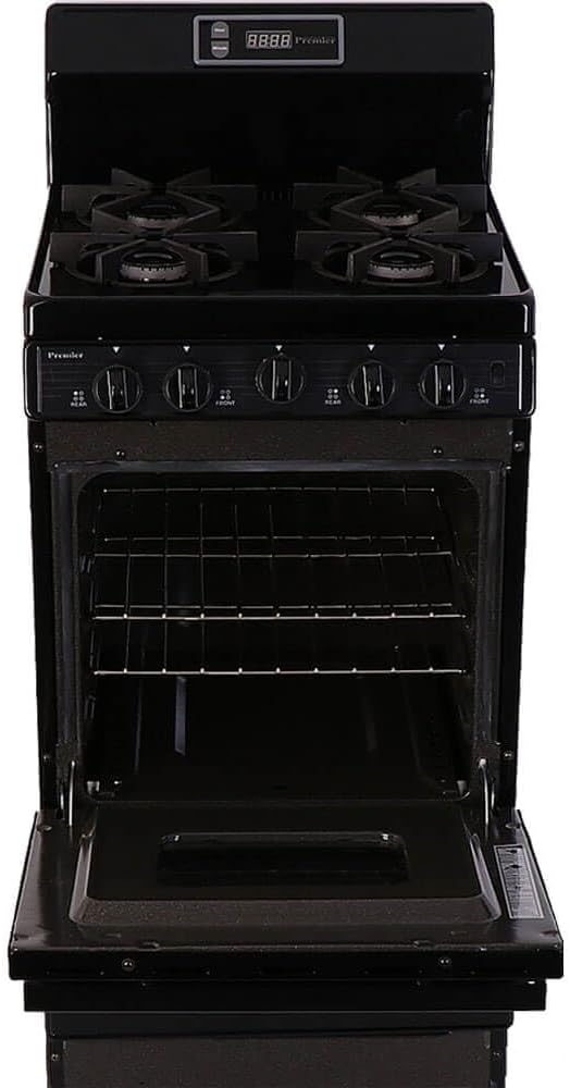Premier SHK220BP 2.4 Cu. Ft. Black Freestanding Gas Range