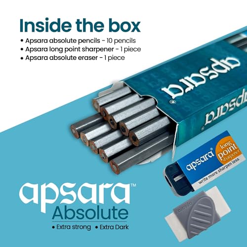 Image of Apsara Absolute Extra Dark Pencils - Pack of 10