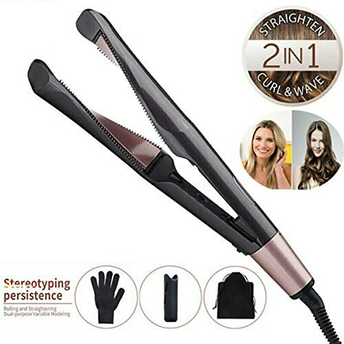 Plancha Para Cabello 2 en 1 Con Rizador Función Iones miniatura 2