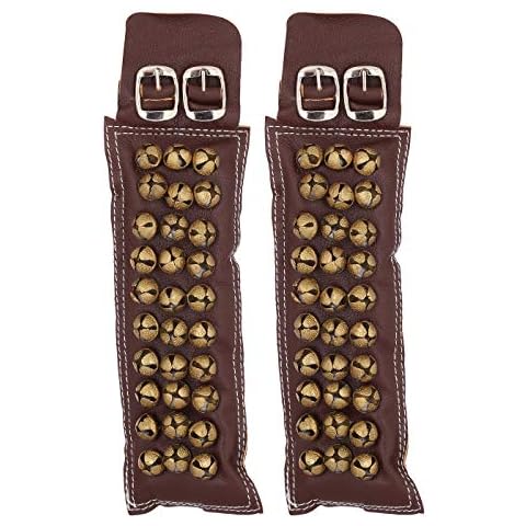 Fashionatelier 3 line Leather anklets Bells Ghungroo dance salangai for Bharatanatyam Cover