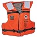 Mustang Survival - Work Vest with Solas Reflective Tape (Orange - One Size) - USCG Approved, Solas reflectivity, Fast tab Attachment, mesh Lining, Side Adjustment