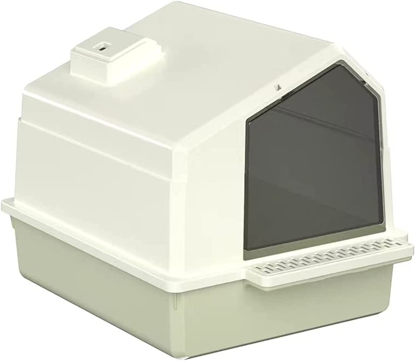 Cat Litter Box Fully Enclosed Cat Toilet with Door Large Cat Litter Pan Cat Potty with Cat Litter Scoop Anti-Splash Kitten House Litter Boxes Pet Supplies (Matta color)