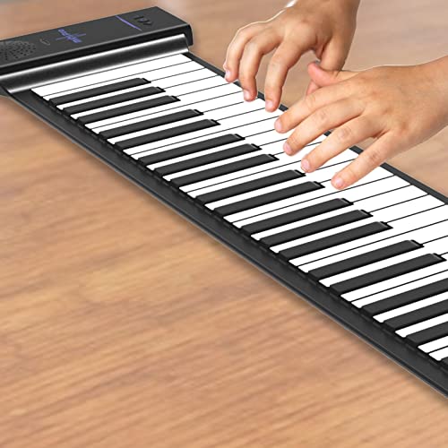 Ziurmut Clavier de Piano Pliable – Piano électronique Pliable 88 Touches | Clavier Pliable de Piano numérique de qualité sonore Unique avec pédale de Sustain, câble USB - Les Beatles, Paul McCartney, John Lennon, RIngo Starr, George Harrison Ziurmut Clavier de Piano Pliable - Piano électronique Pliable 88 Touches | Clavier Pliable de Piano numérique de qualité sonore Unique avec pédale de Sustain, câble USB – Image 8