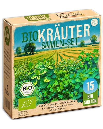 Bio Kräuter Samen Set - 15 Sorten Samen - Kräutersamen - Saatgut Kräuter...