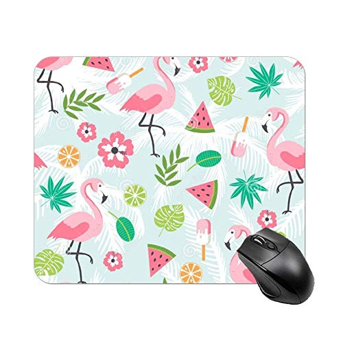 Preisvergleich Produktbild Netter flamingovogel tropische blätter mauspad schreibtisch computerzubehör brett dekor bürobedarf