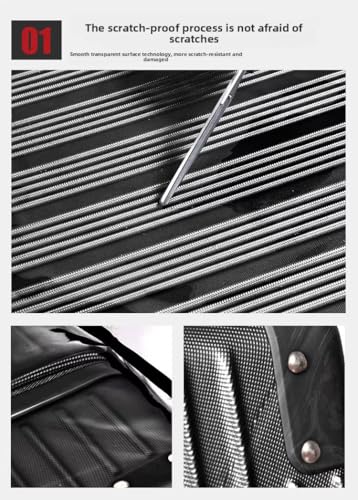 SEMITO Clear PVC Trolley Suitcase Cover – Waterproof, Dustproof, Anti-Scratch Transparent Luggage Protector with Strong Velcro Closure, PVC Build & Full Protection for Travel Bags (24 Inch) - Image 5