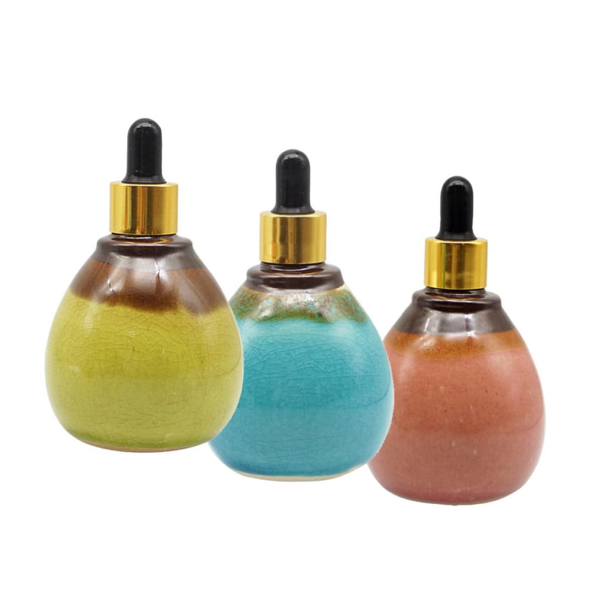 Botellas de cerámica gotero con control de dosificación exacto y diseño ligero