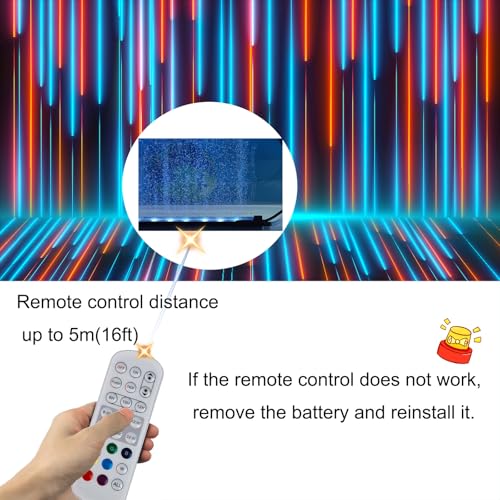 Image of Carefree Fish Aquarium 24 /7 Mode Timer Submersible LED Light Full Spectrum CRI 82~85 Tank Underwater Light & Nanometer Materials Air Stone 3Ft Tubing Waterproof Rating IP68 (No Included Air Pump)