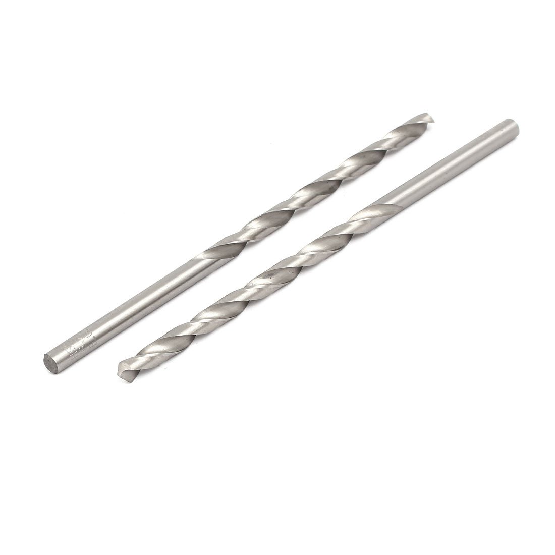 Aexit 6.2mm Dia Tool holder HSS Double Flutes Straight drill hole Twist Drill Bits Silver Tone 10pcs Model:96as614qo187