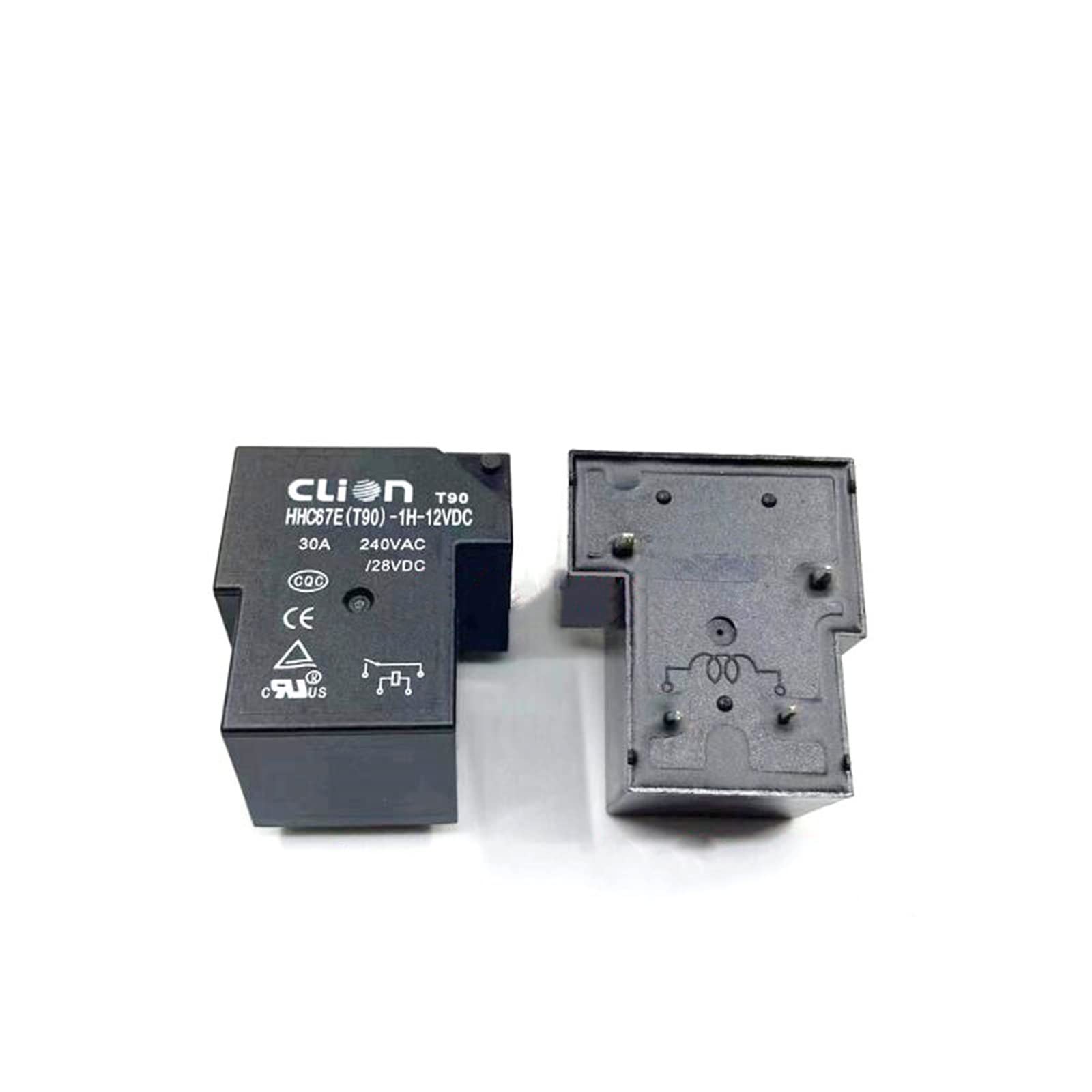 AQHYEBNSR New HHC67E T90-1H-12VDC T90 1H 12VDC HHC67ET901H-12VDC DC12V 12V Relay 30A 4PIN